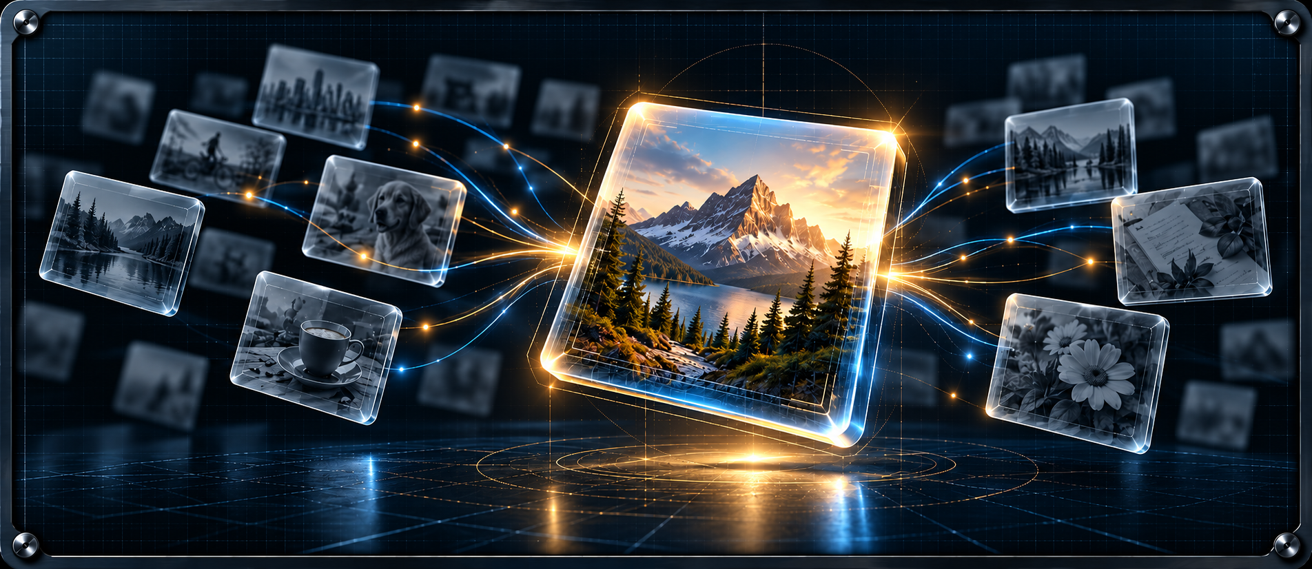 MEMTREVE memory cards connected across a blueprint
